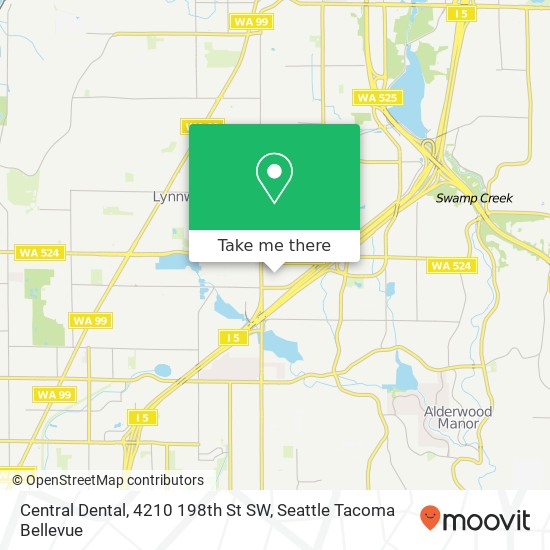 Mapa de Central Dental, 4210 198th St SW