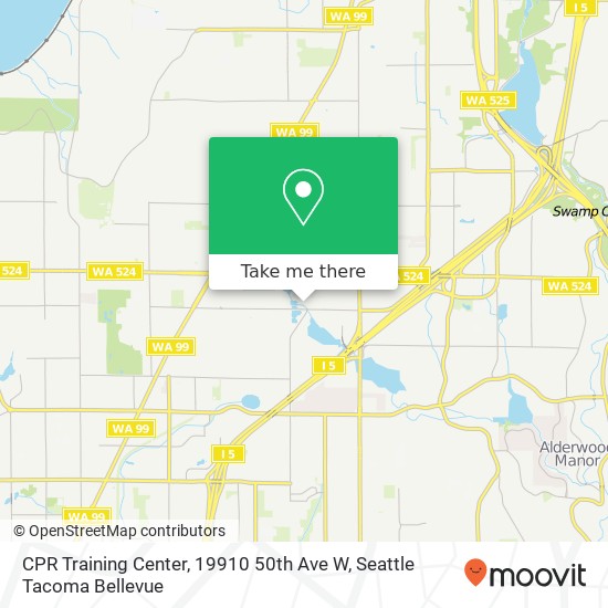 Mapa de CPR Training Center, 19910 50th Ave W