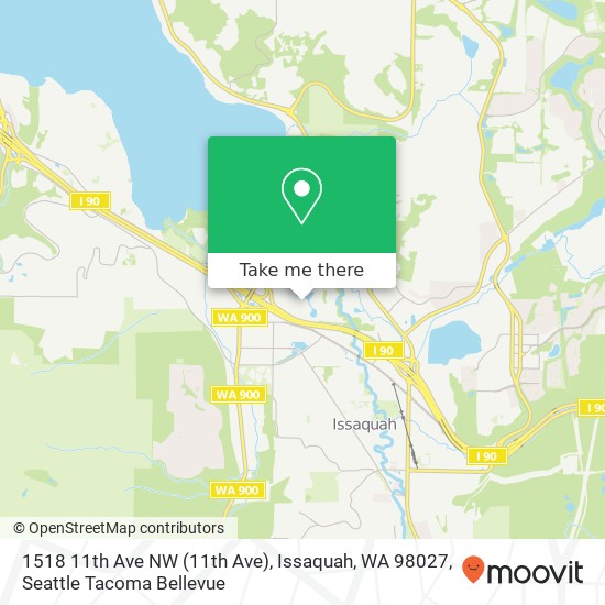 Mapa de 1518 11th Ave NW (11th Ave), Issaquah, WA 98027