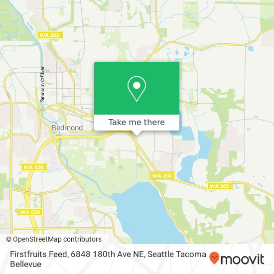 Mapa de Firstfruits Feed, 6848 180th Ave NE