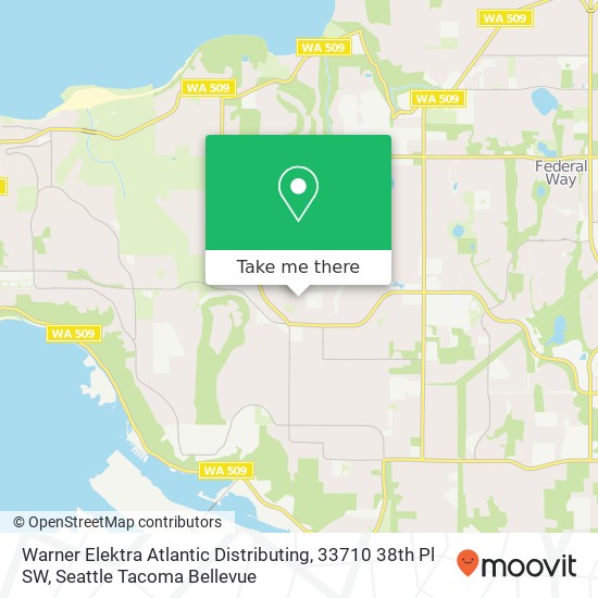 Warner Elektra Atlantic Distributing, 33710 38th Pl SW map