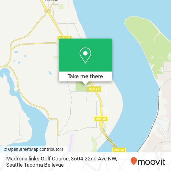 Mapa de Madrona links Golf Course, 3604 22nd Ave NW