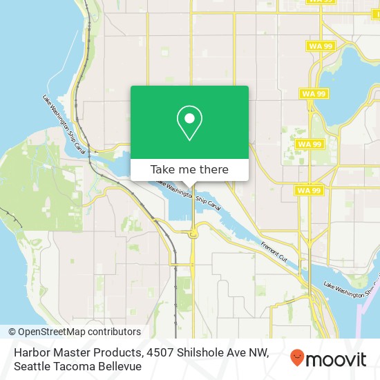 Harbor Master Products, 4507 Shilshole Ave NW map