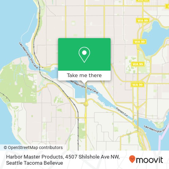 Mapa de Harbor Master Products, 4507 Shilshole Ave NW