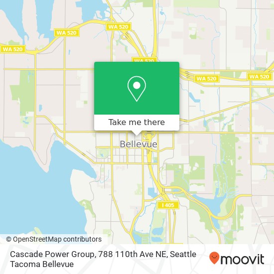 Mapa de Cascade Power Group, 788 110th Ave NE