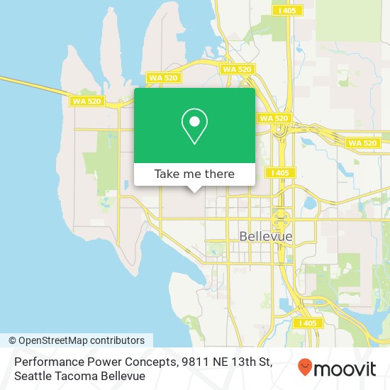 Mapa de Performance Power Concepts, 9811 NE 13th St