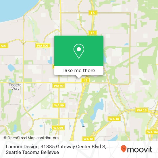 Mapa de Lamour Design, 31885 Gateway Center Blvd S