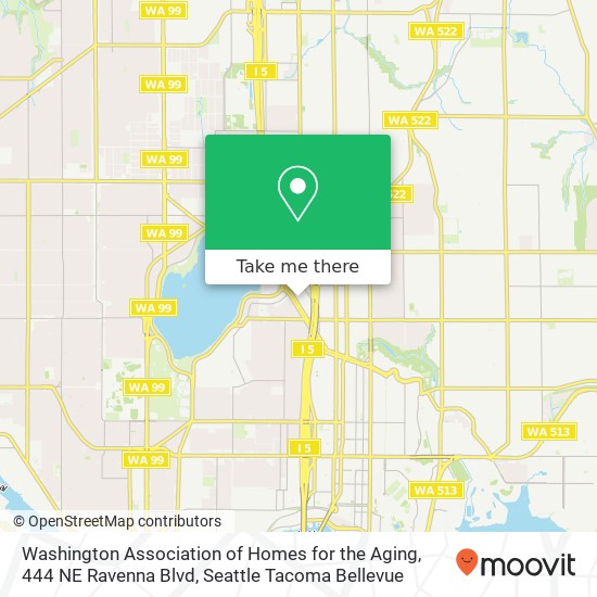 Mapa de Washington Association of Homes for the Aging, 444 NE Ravenna Blvd