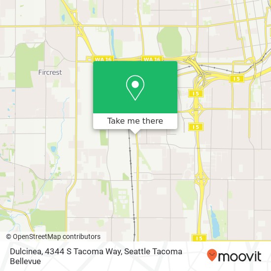 Dulcinea, 4344 S Tacoma Way map