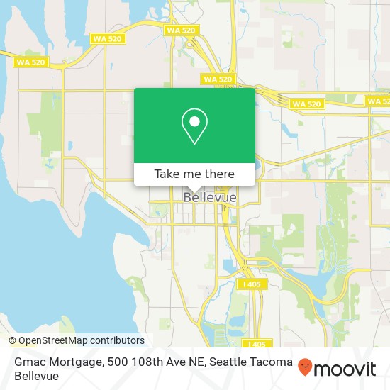 Mapa de Gmac Mortgage, 500 108th Ave NE