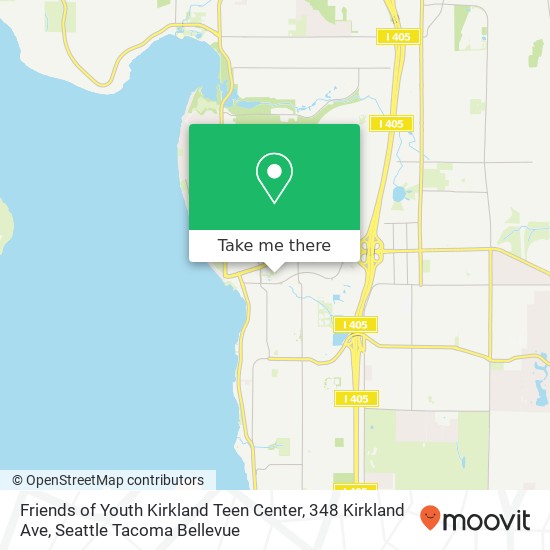 Friends of Youth Kirkland Teen Center, 348 Kirkland Ave map