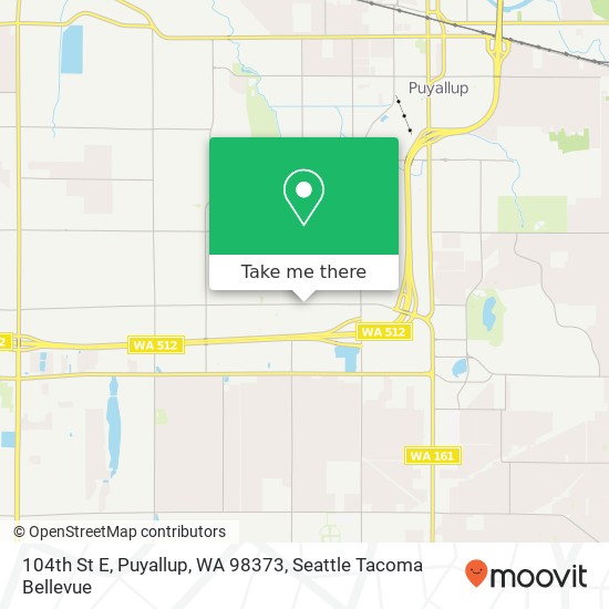 104th St E, Puyallup, WA 98373 map