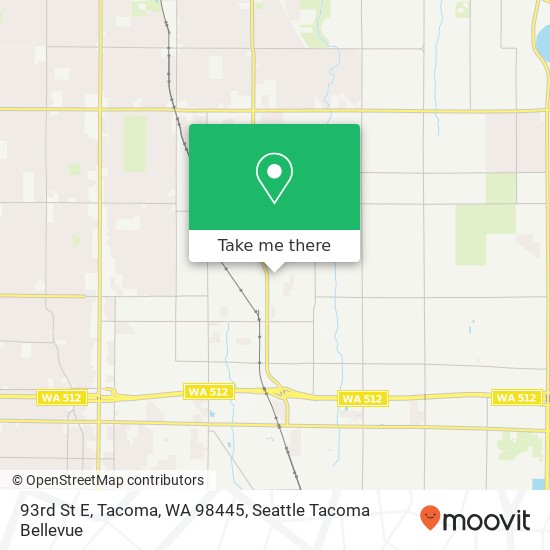 Mapa de 93rd St E, Tacoma, WA 98445