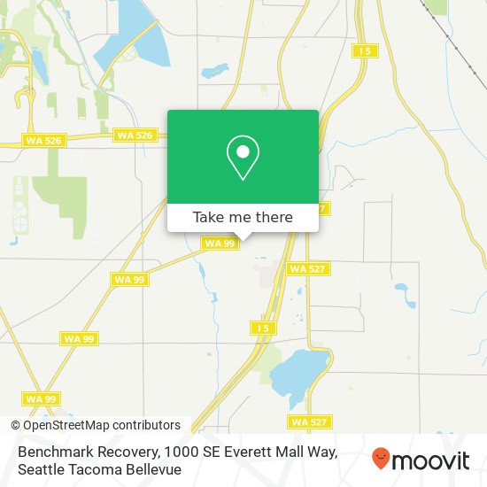 Benchmark Recovery, 1000 SE Everett Mall Way map