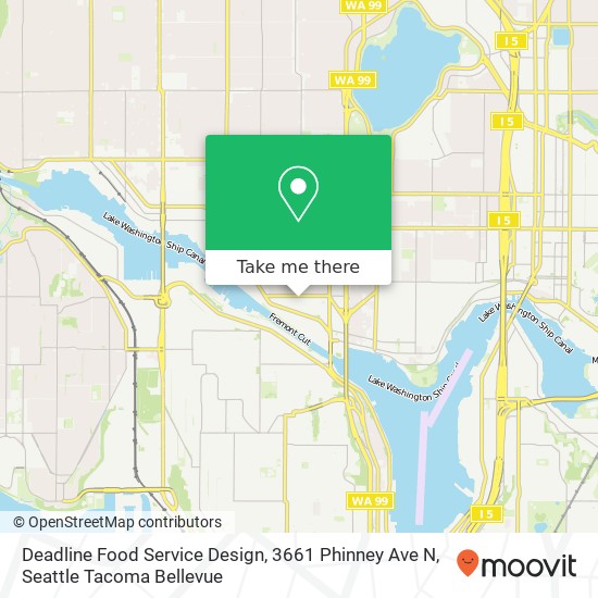 Deadline Food Service Design, 3661 Phinney Ave N map