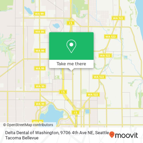 Delta Dental of Washington, 9706 4th Ave NE map