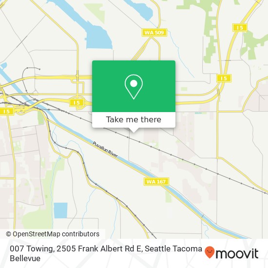 007 Towing, 2505 Frank Albert Rd E map