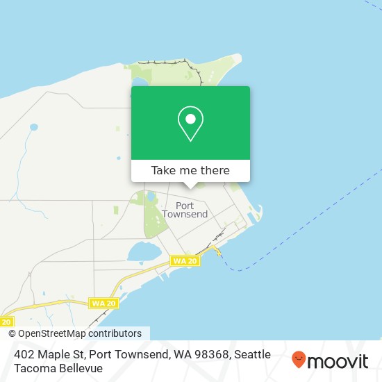 Mapa de 402 Maple St, Port Townsend, WA 98368
