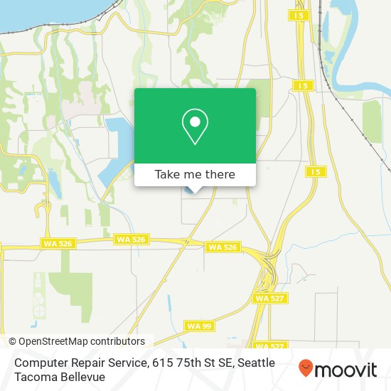 Mapa de Computer Repair Service, 615 75th St SE