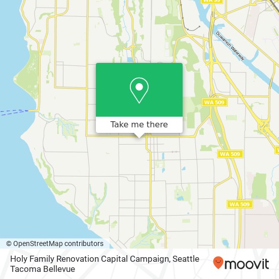 Holy Family Renovation Capital Campaign map