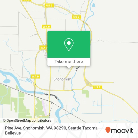 Mapa de Pine Ave, Snohomish, WA 98290