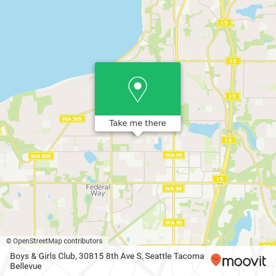 Boys & Girls Club, 30815 8th Ave S map