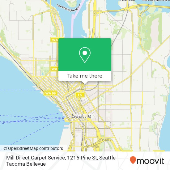 Mill Direct Carpet Service, 1216 Pine St map