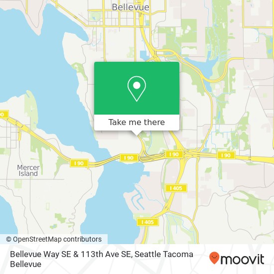 Bellevue Way SE & 113th Ave SE map