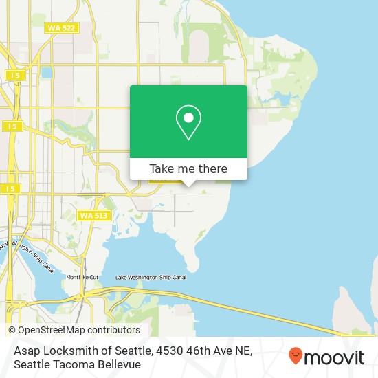 Mapa de Asap Locksmith of Seattle, 4530 46th Ave NE