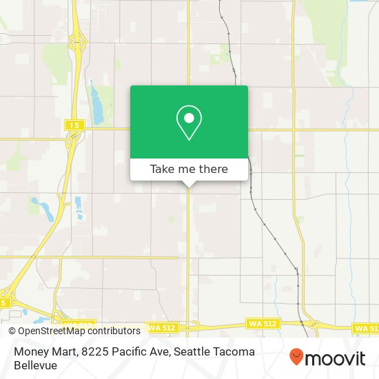 Mapa de Money Mart, 8225 Pacific Ave