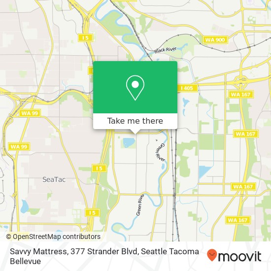 Mapa de Savvy Mattress, 377 Strander Blvd