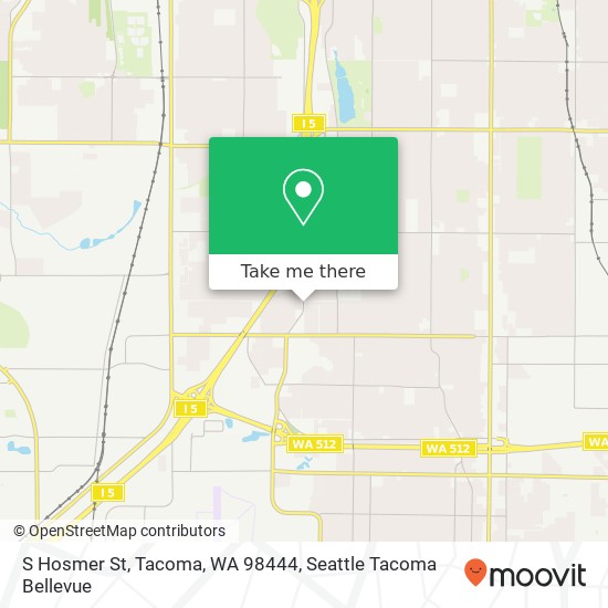 S Hosmer St, Tacoma, WA 98444 map
