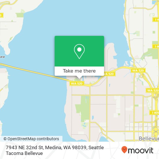 Mapa de 7943 NE 32nd St, Medina, WA 98039