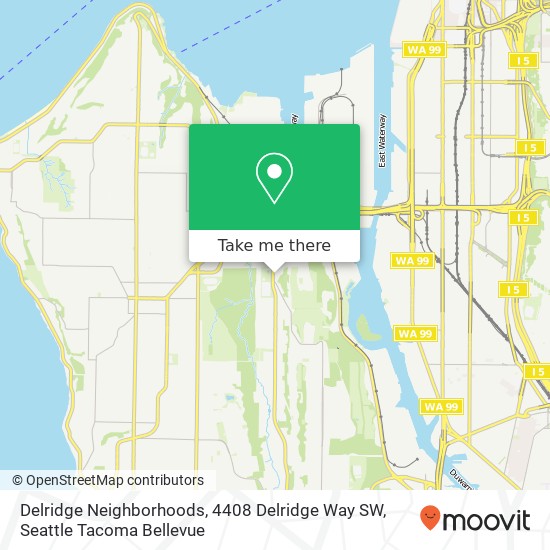 Delridge Neighborhoods, 4408 Delridge Way SW map