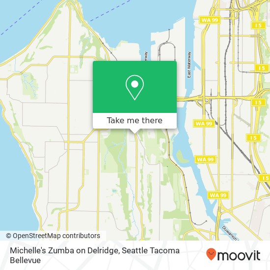 Mapa de Michelle's Zumba on Delridge