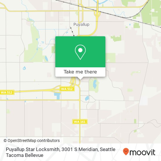 Puyallup Star Locksmith, 3001 S Meridian map