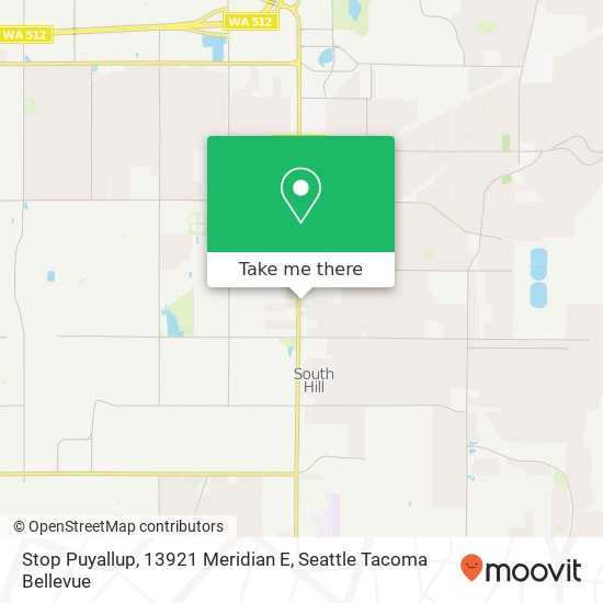 Mapa de Stop Puyallup, 13921 Meridian E