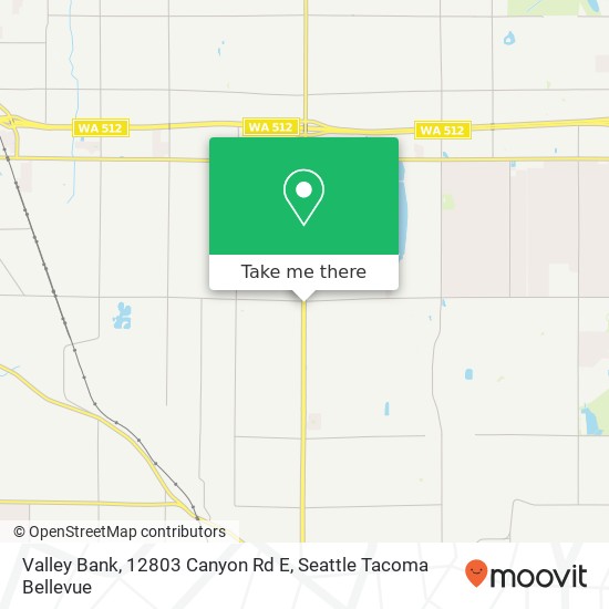 Mapa de Valley Bank, 12803 Canyon Rd E