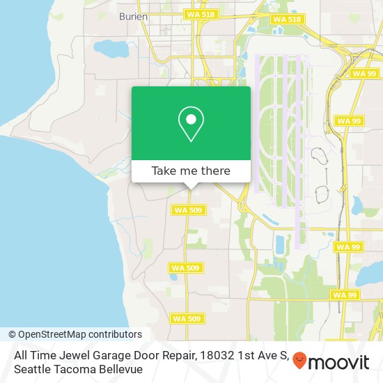 All Time Jewel Garage Door Repair, 18032 1st Ave S map