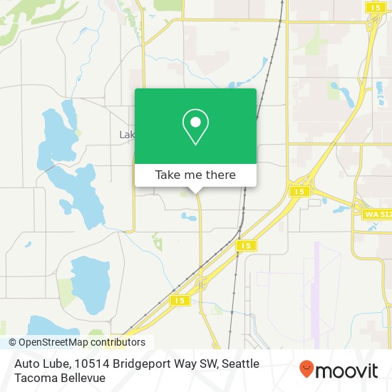 Auto Lube, 10514 Bridgeport Way SW map