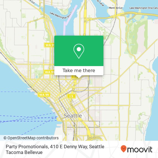 Mapa de Party Promotionals, 410 E Denny Way