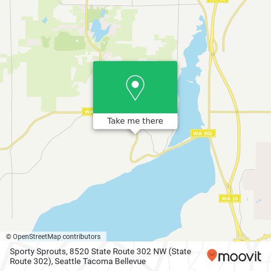 Mapa de Sporty Sprouts, 8520 State Route 302 NW