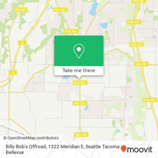 Mapa de Billy Bob's Offroad, 1322 Meridian E