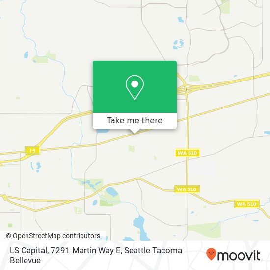 Mapa de LS Capital, 7291 Martin Way E