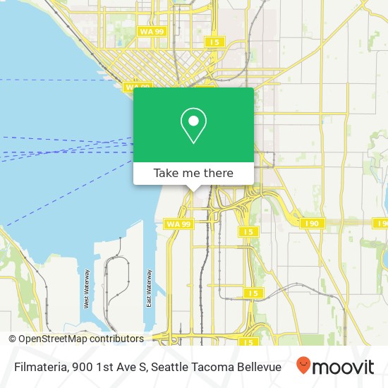 Mapa de Filmateria, 900 1st Ave S