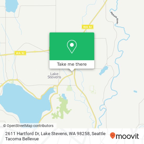 Mapa de 2611 Hartford Dr, Lake Stevens, WA 98258