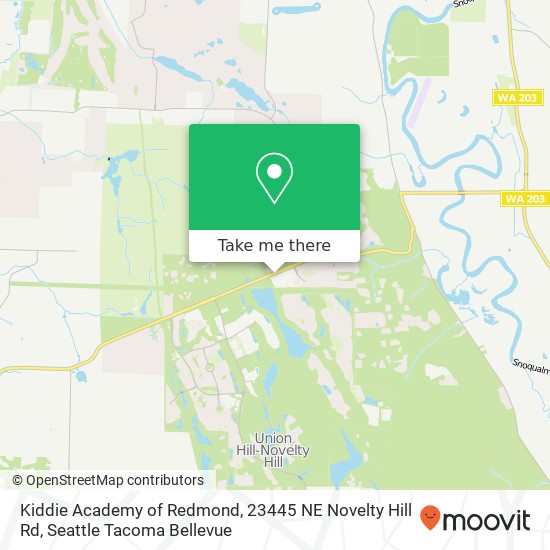 Kiddie Academy of Redmond, 23445 NE Novelty Hill Rd map