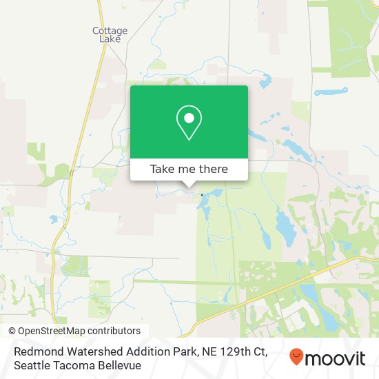 Mapa de Redmond Watershed Addition Park, NE 129th Ct