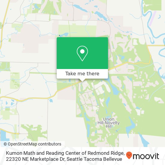 Kumon Math and Reading Center of Redmond Ridge, 22320 NE Marketplace Dr map