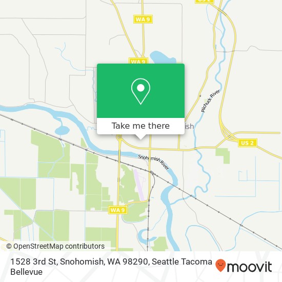 Mapa de 1528 3rd St, Snohomish, WA 98290